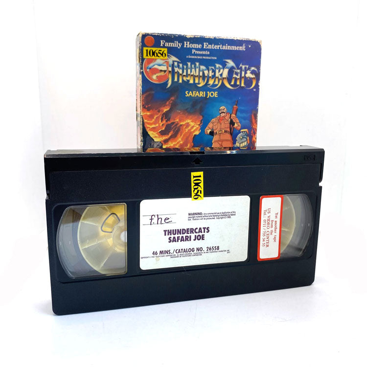 2 VHS Thundercats (Cosmocats) Safari Joe + Return to Thundera