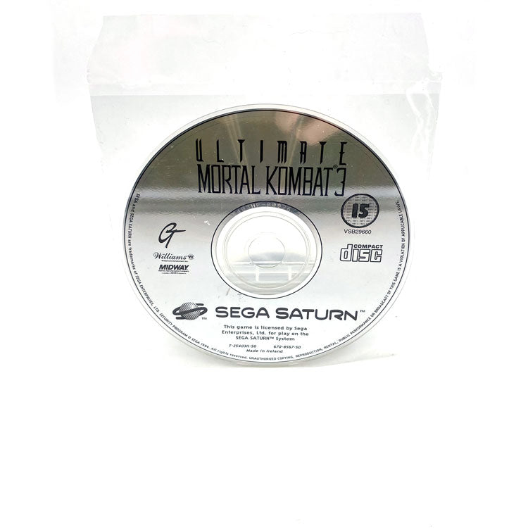 Ultimate Mortal Kombat 3 Sega Saturn 