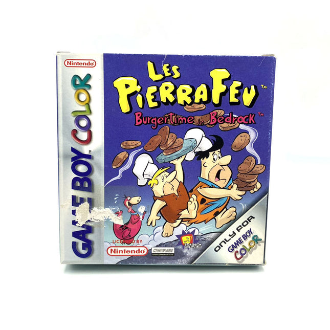 Les Pierrafeu Burgertime in Bedrock Nintendo Game Boy Color