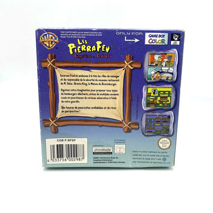 Les Pierrafeu Burgertime in Bedrock Nintendo Game Boy Color