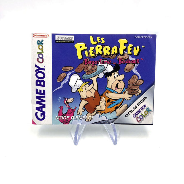 Notice Les Pierrafeu Burgertime In Bedrock Nintendo Game Boy Color