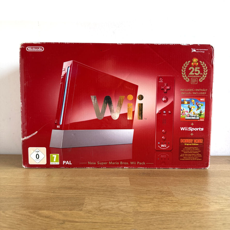 Console Nintendo Wii New Super Mario Bros Wii Pack 25th Anniversary 