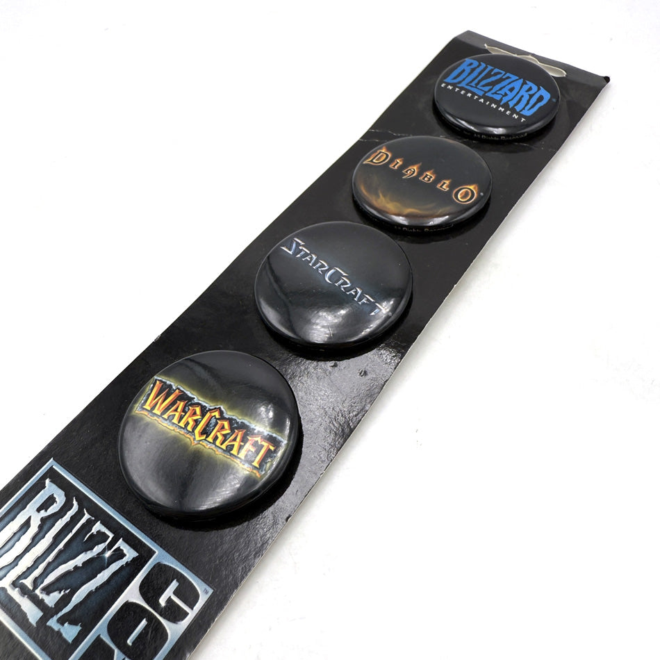 Set de 4 Game Pins Warcraft, Starcraft, Diablo, Blizzard