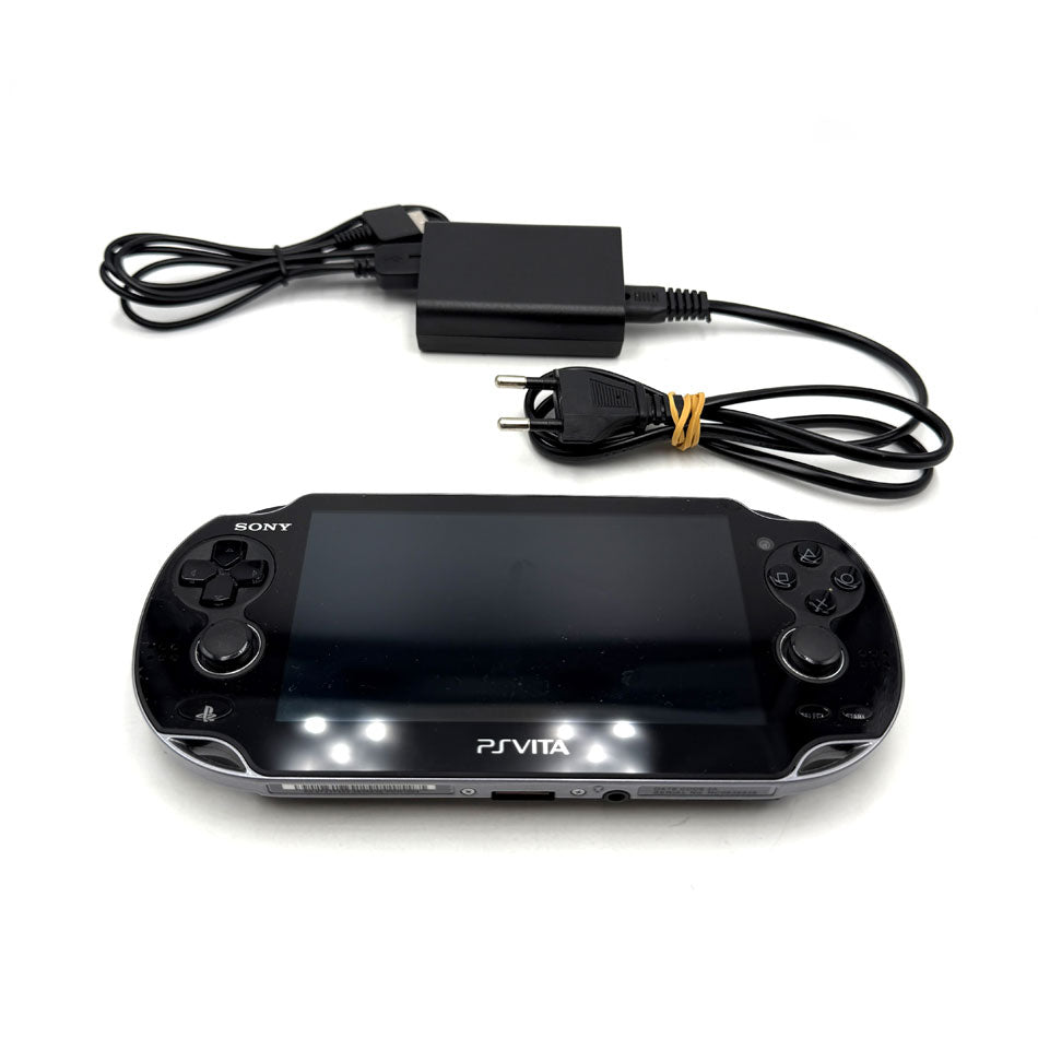 Console Playstation PS Vita Wi-Fi PCH-1004 Crystal Black (OLED) + Carte Mémoire 64 Go