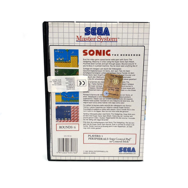 Sonic The Hedgehog Sega Master System (NOS)
