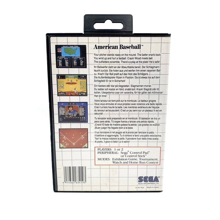 American Pro Baseball Sega Master System