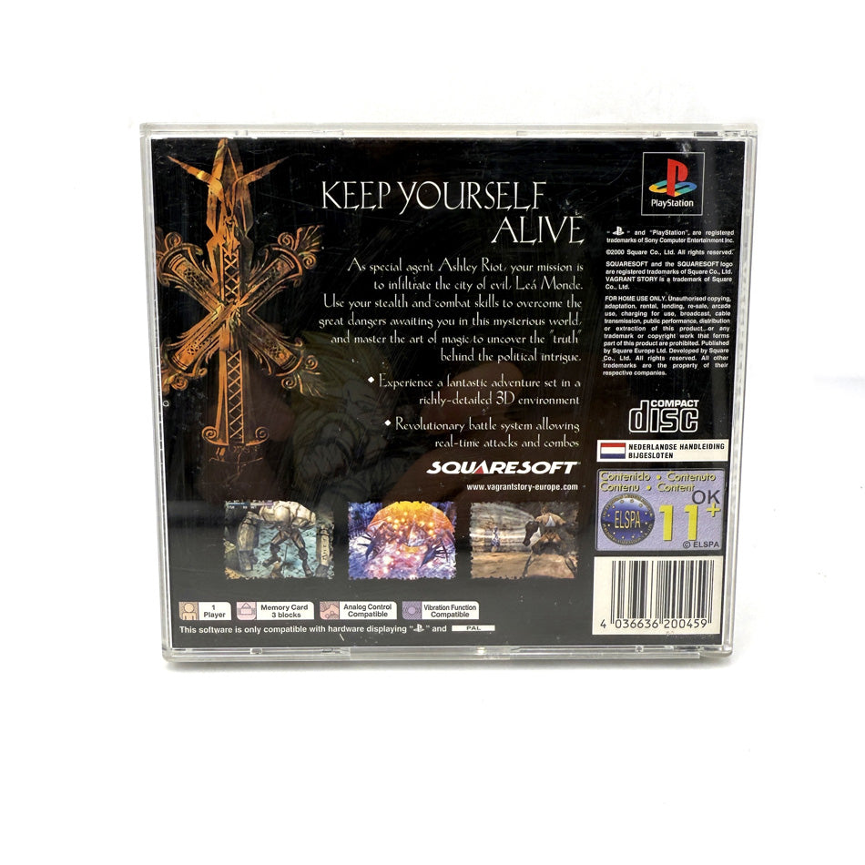 Boite et notice Vagrant Story Playstation 1