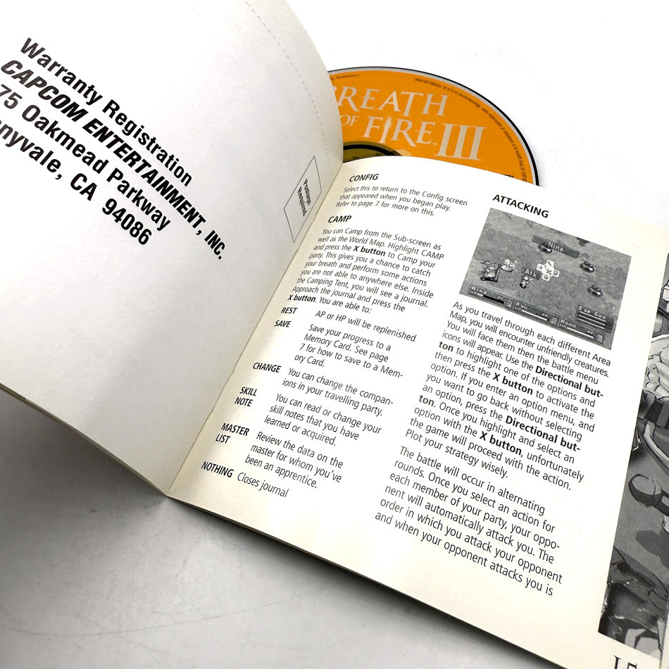 Breath Of Fire III Playstation 1 (NTSC)