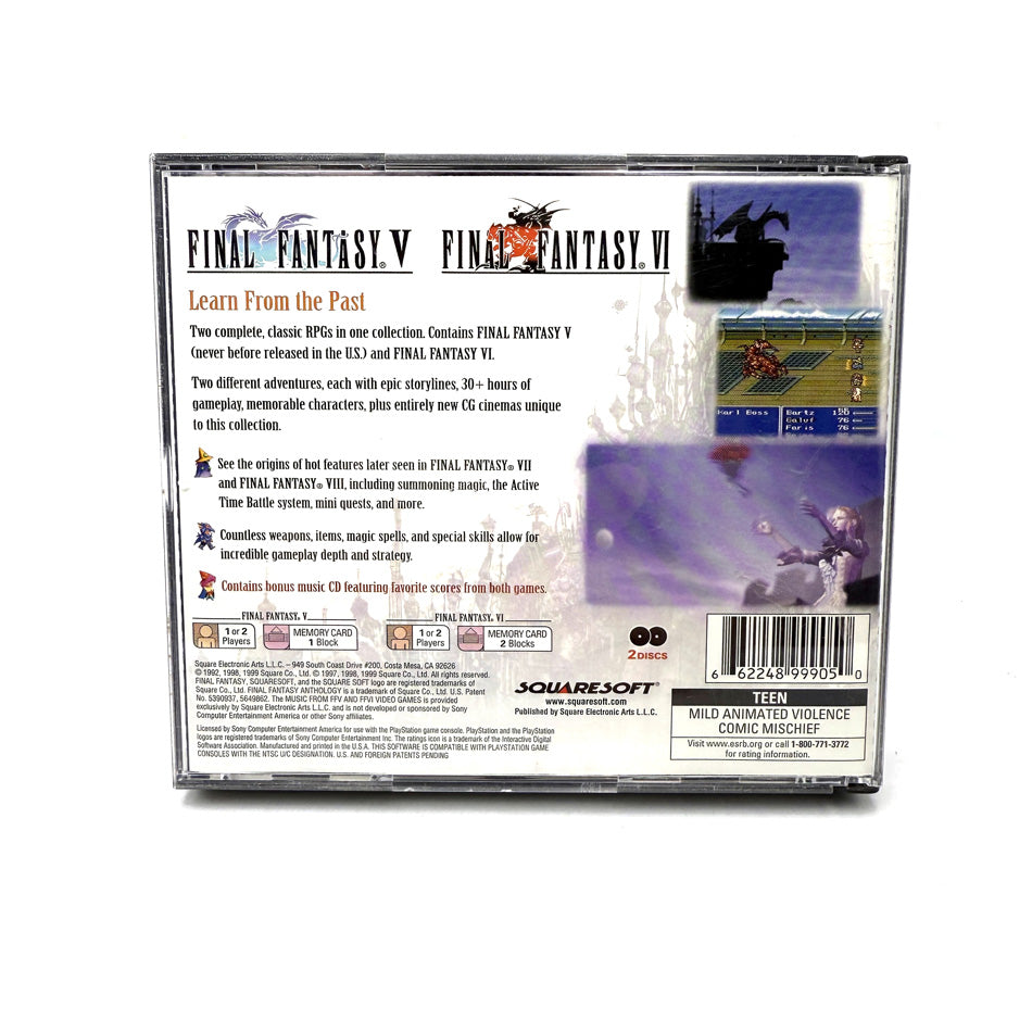 Final Fantasy Anthology Playstation 1 Collector's Package (NTSC)