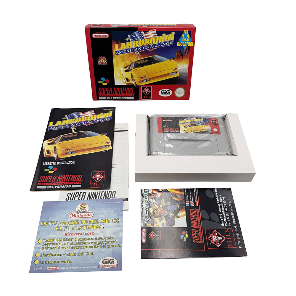 Lamborghini American Challenge Super Nintendo (NOS)