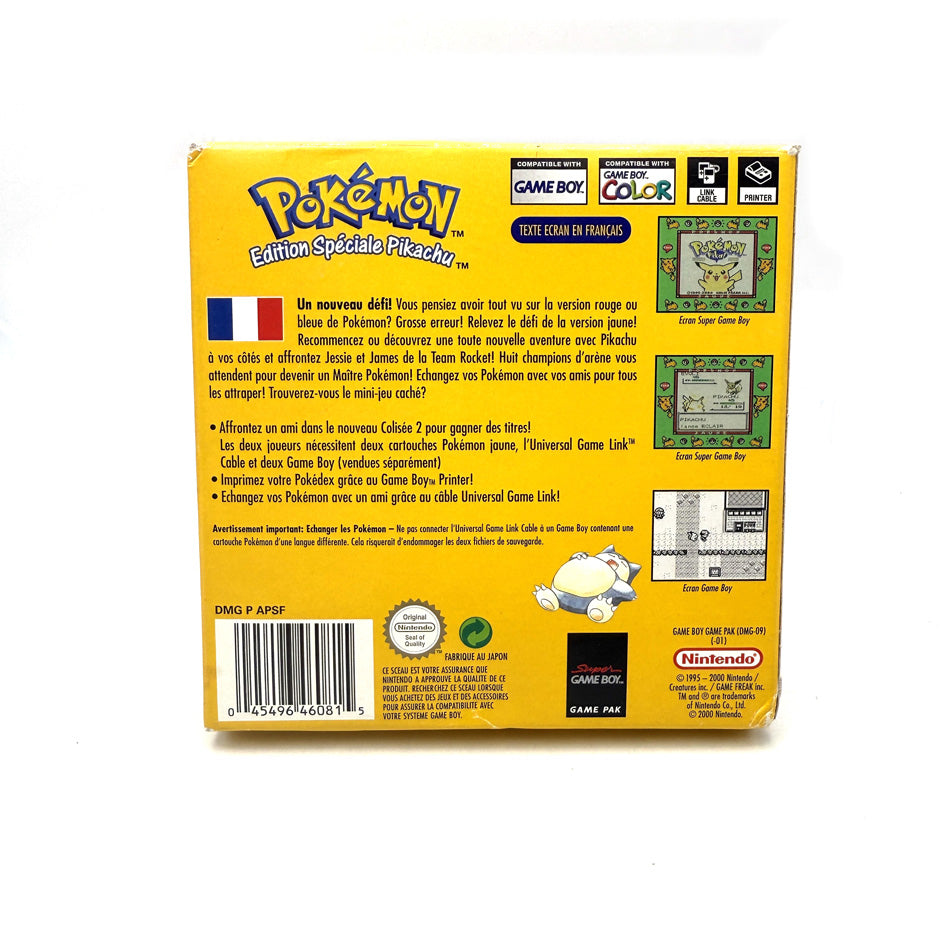 Pokemon Version Jaune Nintendo Game Boy