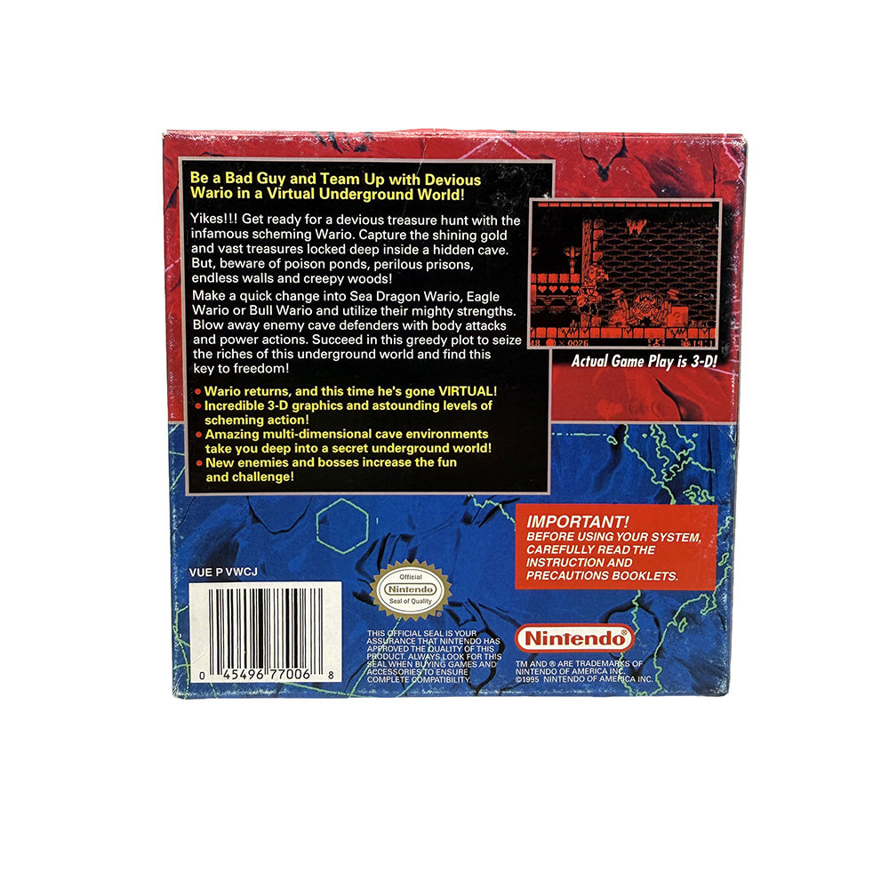 Virtual Boy Wario Land Nintendo Virtual Boy