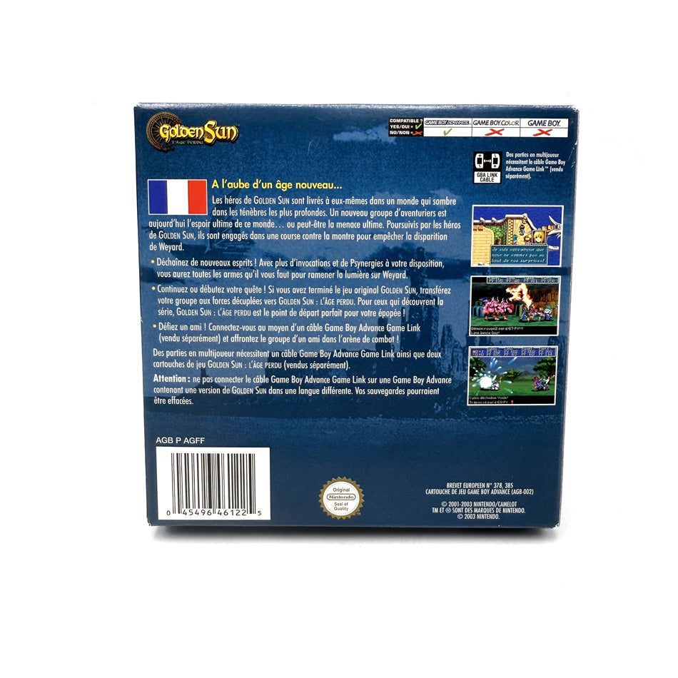Golden Sun L'Âge Perdu Nintendo Game Boy Advance