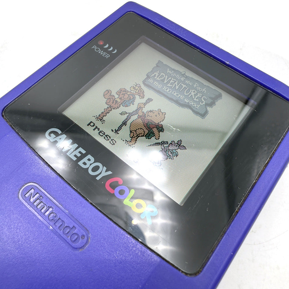 Console Nintendo Game Boy Color Grape + Jeu Winnie l'Ourson