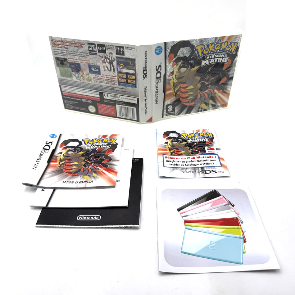 Boite et notices Pokemon Version Platine Nintendo DS (Pas de jeu)