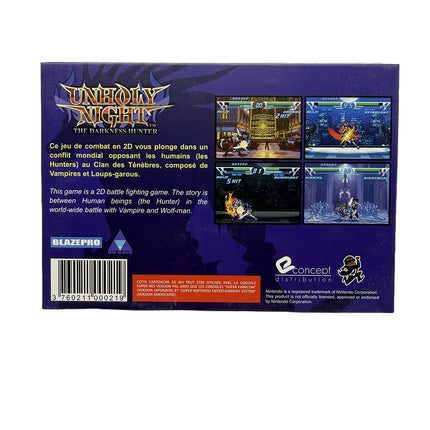 Unholy Night The Darkness Hunter Super Nintendo (2017)