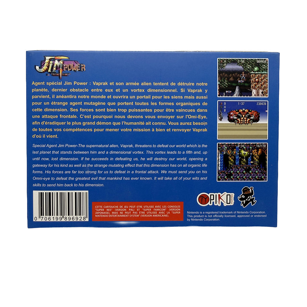 Jim Power in Mutant Planet Super Nintendo (2017)