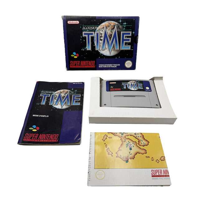 Illusion Of Time Super Nintendo + Notice + Carte (RARE)