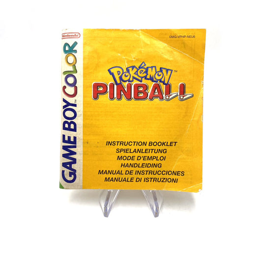 Notice Pokemon Pinball Nintendo Game Boy Color