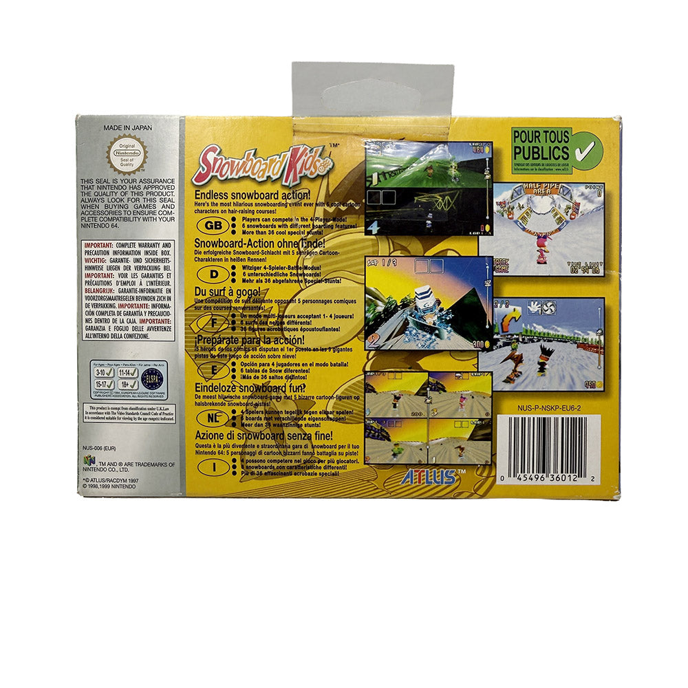 Snowboard Kids Nintendo 64 Player's Choice