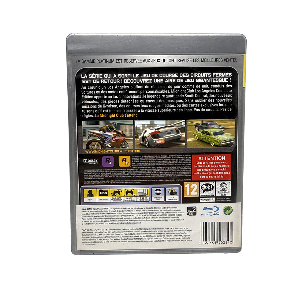 Midnight Club Los Angeles Complete Edition PlayStation 3