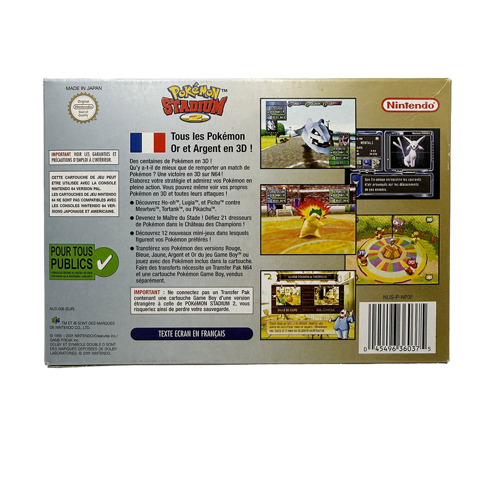 Pokemon Stadium 2 Nintendo 64