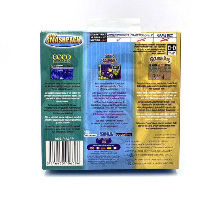 Sega Smashpack Nintendo Game Boy Advance