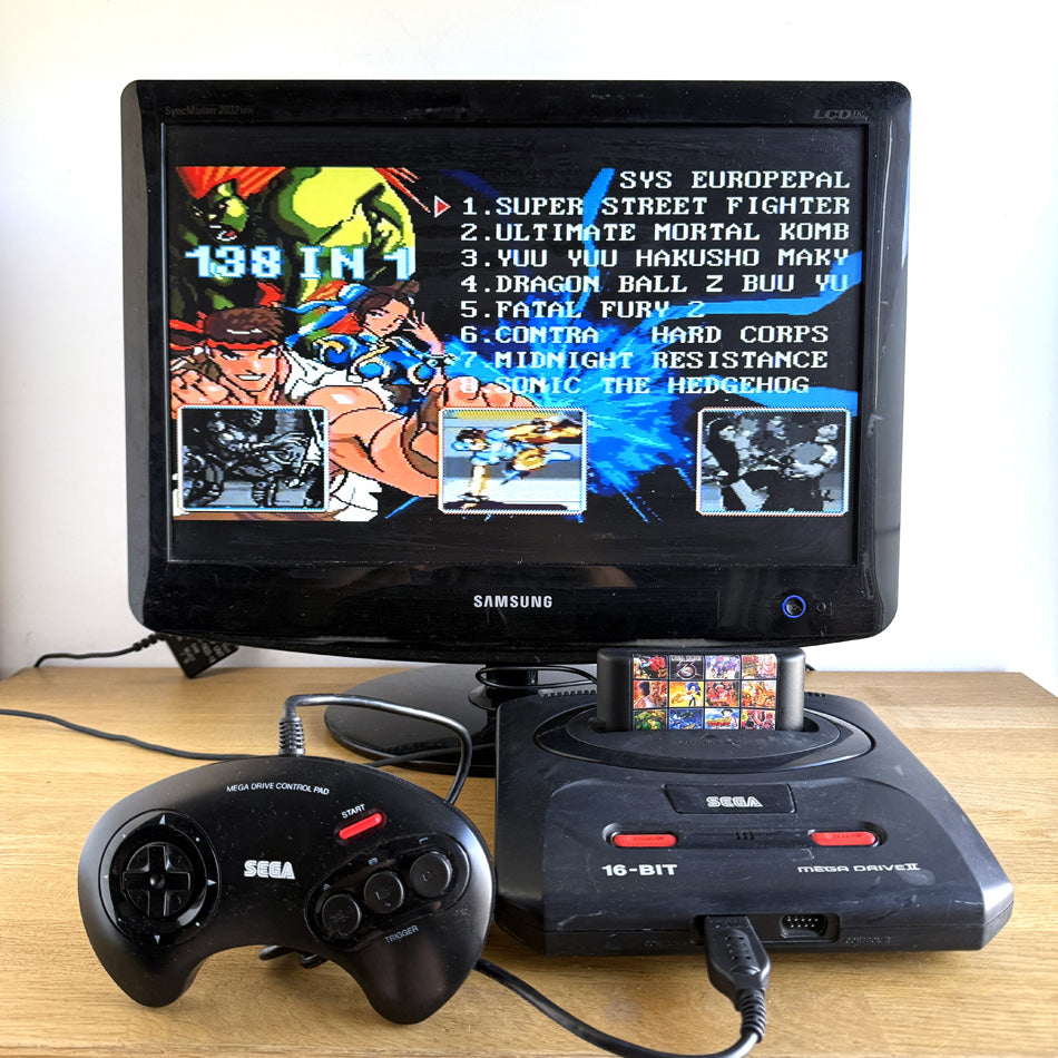 Console Sega Megadrive II Pack + Cartouche 138 in 1
