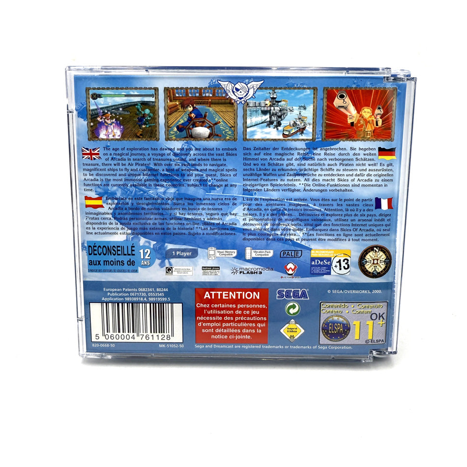 Skies of Arcadia Sega Dreamcast - Jeux vidéo Skies of Arcadia Sega Dreamcast - Jeux vidéo