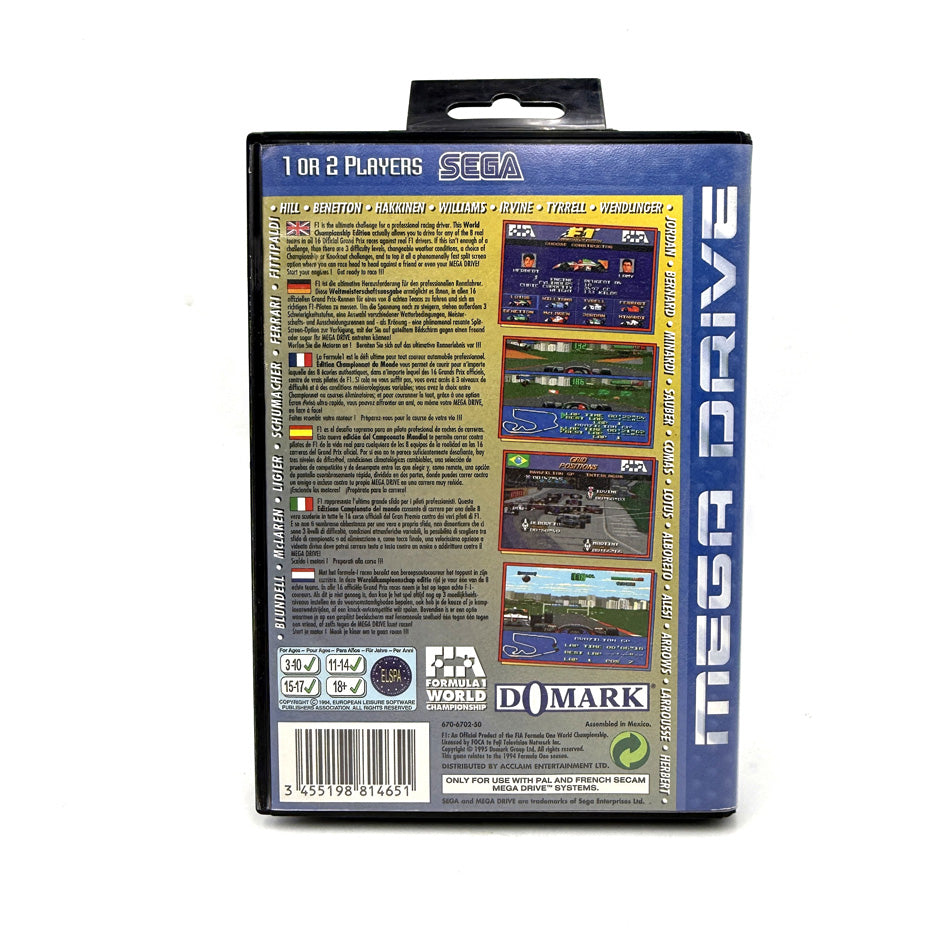 F1 World Championship Edition Sega Megadrive (RARE)