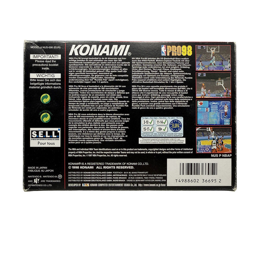 NBA Pro 98 Nintendo 64