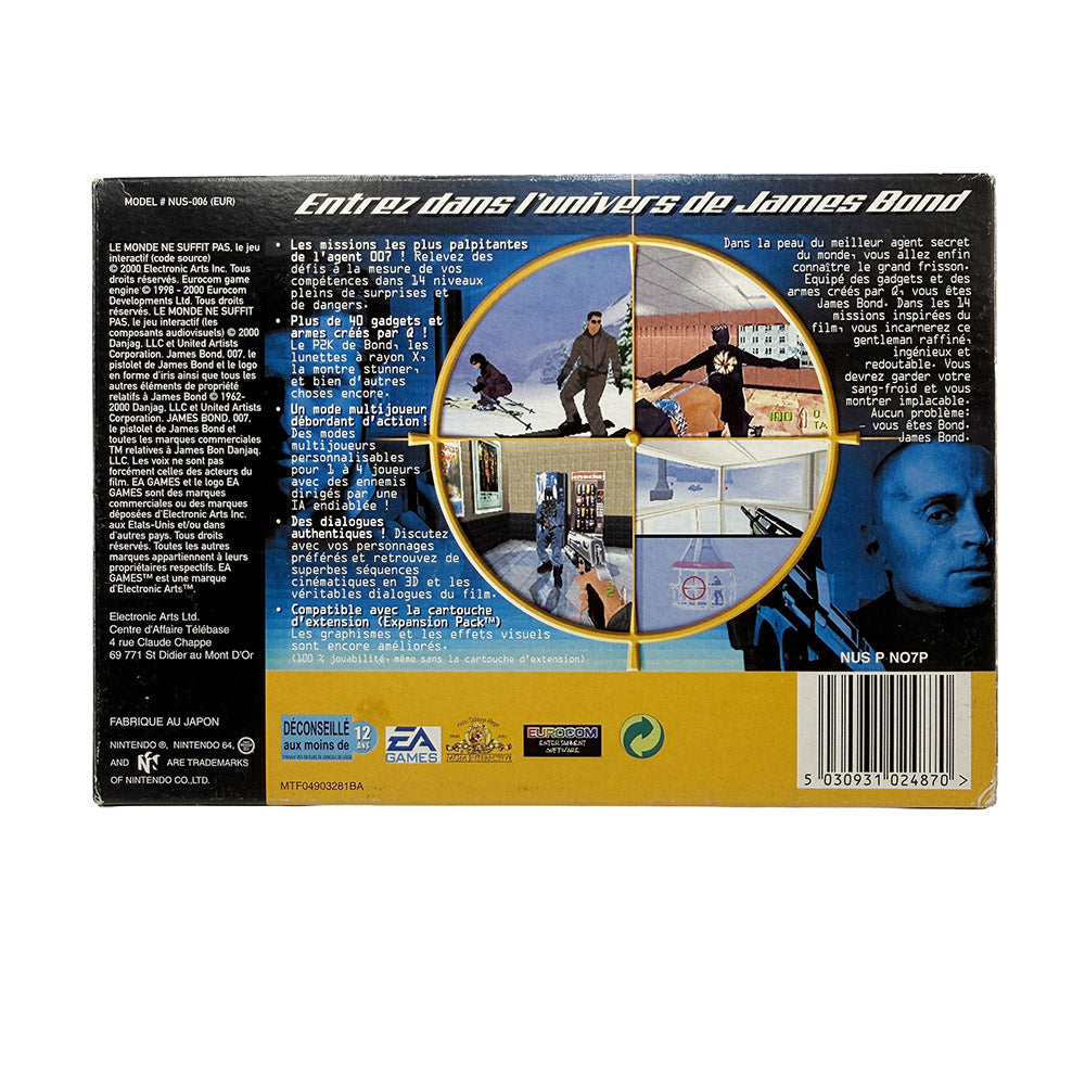 007 Le Monde ne Suffit Pas Nintendo 64