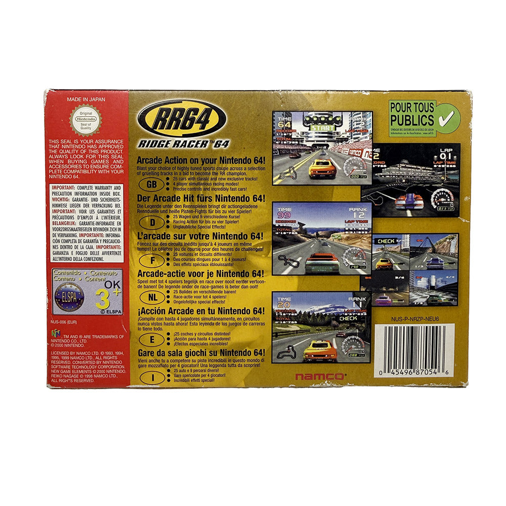 Ridge Racer 64 Nintendo 64