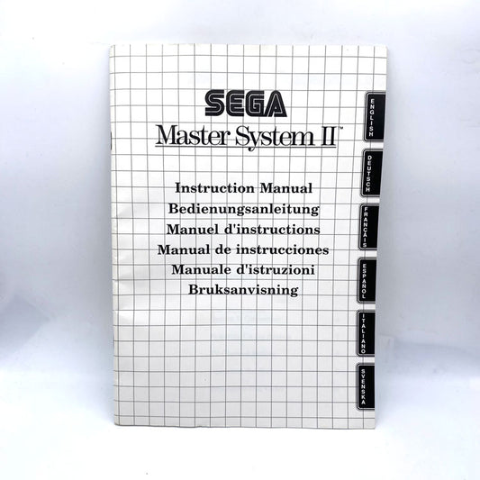 Notice Manuel d'Instructions Sega Master System II