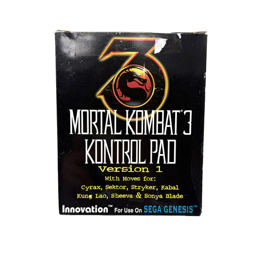 Mortal Kombat 3 Kontrol Pad (Version 1) Innovation Sega Genesis