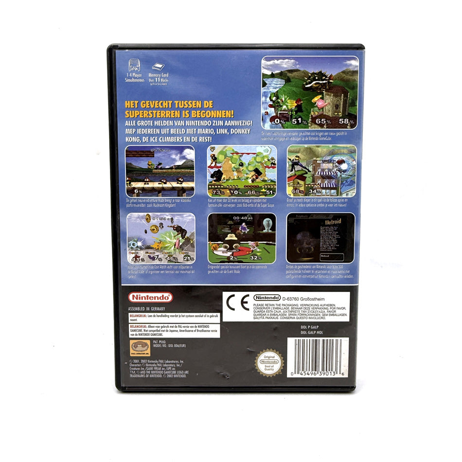 Boite et notices Super Smash Bros Melee Nintendo Gamecube