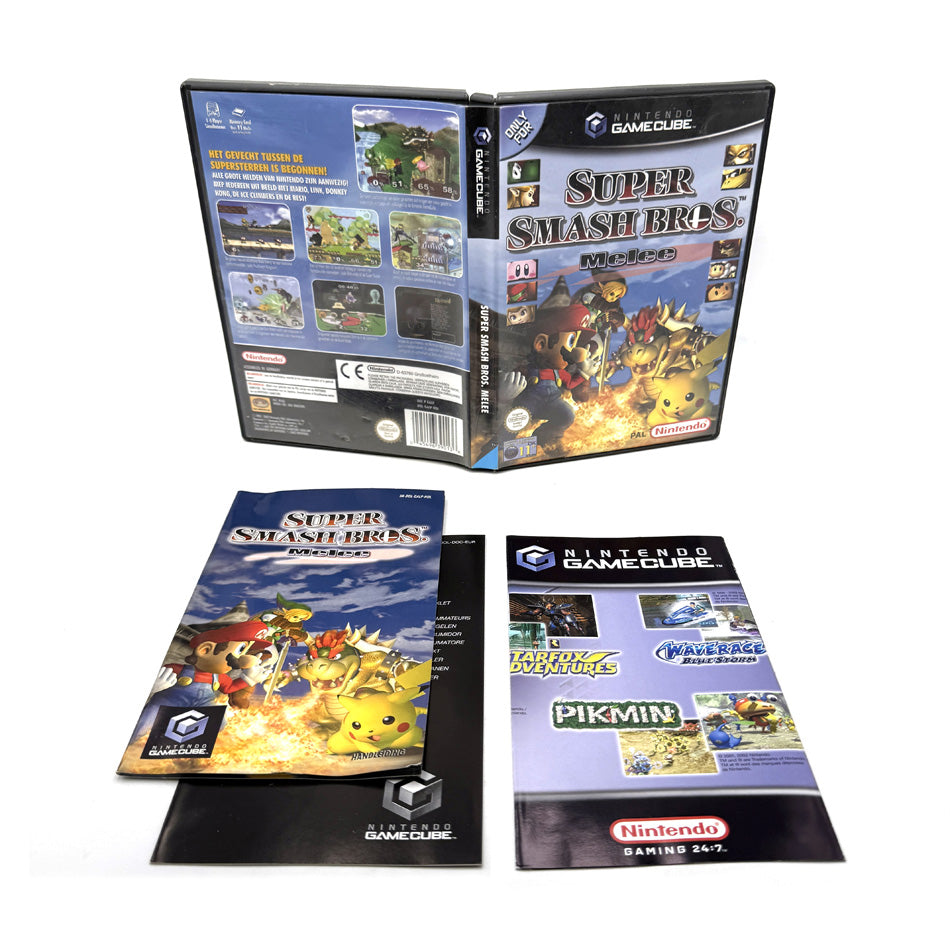 Boite et notices Super Smash Bros Melee Nintendo Gamecube