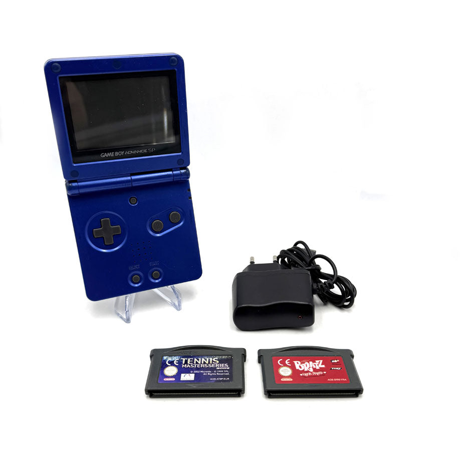 Console Nintendo Game Boy Advance SP Blue (AGS-001) + 2 Jeux