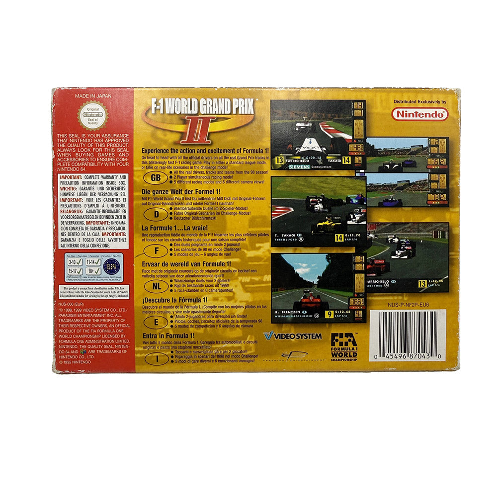 F-1 World Grand Prix II Nintendo 64