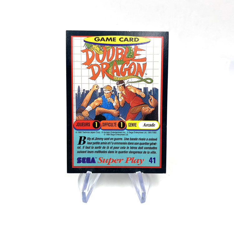 Carte Panini Sega Super Play Double Dragon