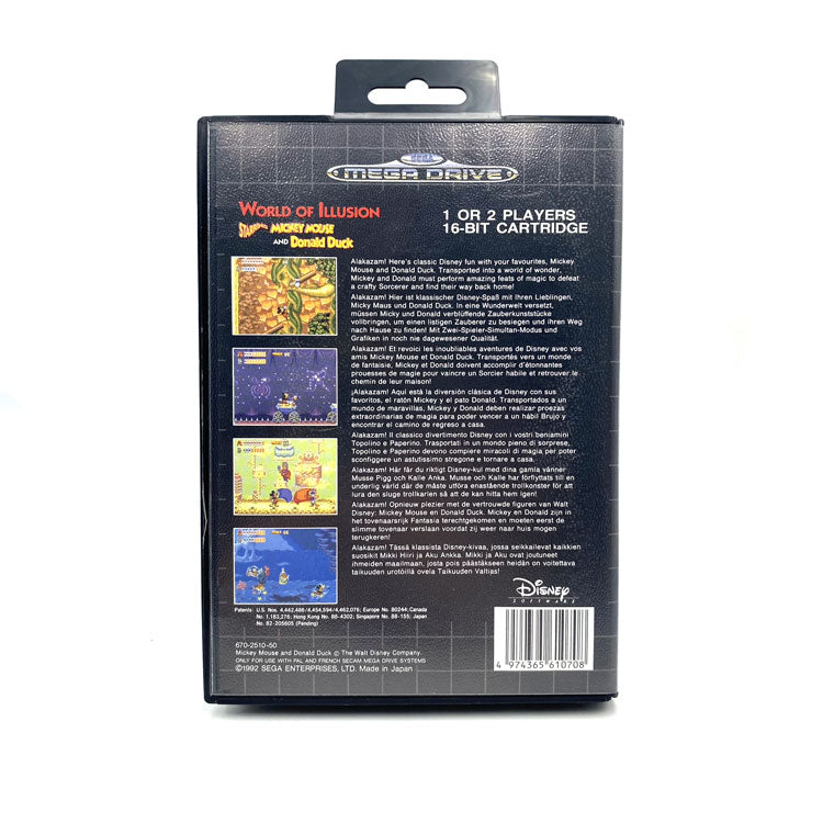 World Of Illusion Starring Mickey Mouse and Donald Duck Sega Megadrive