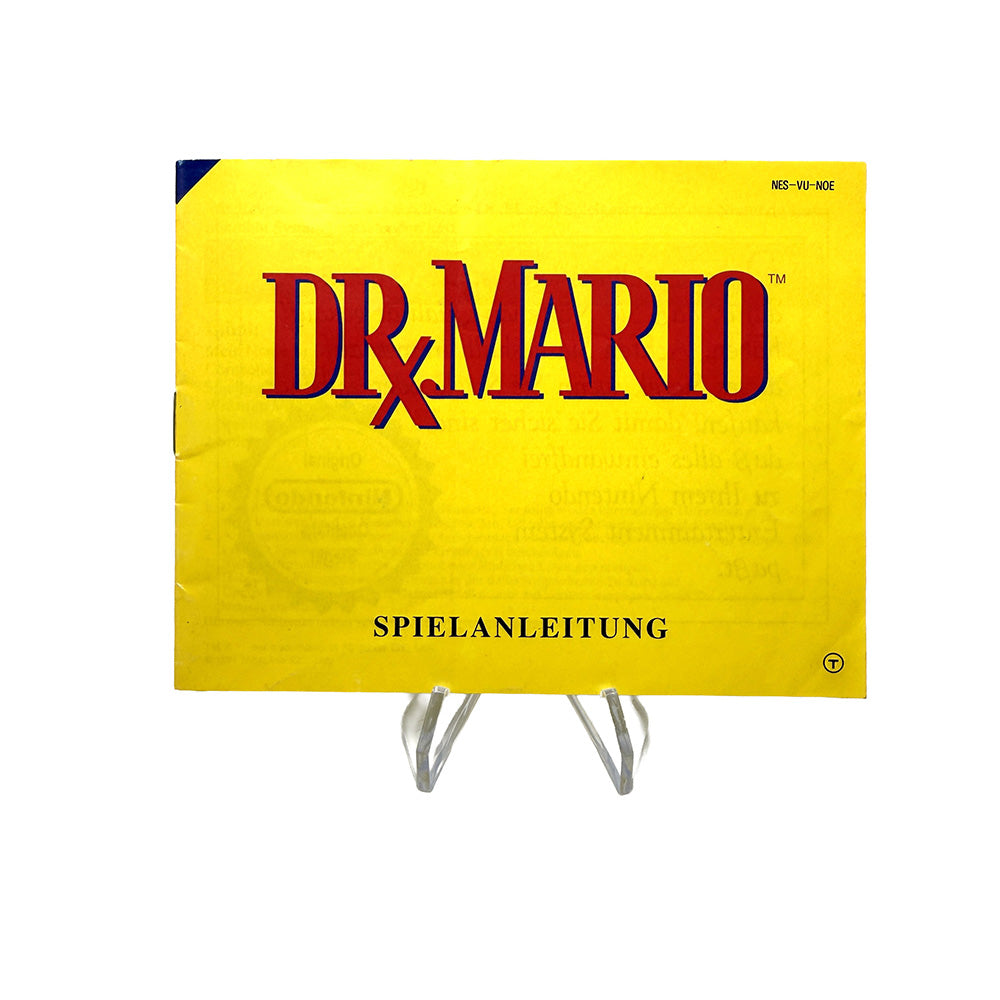 Notice Dr. Mario Nintendo NES