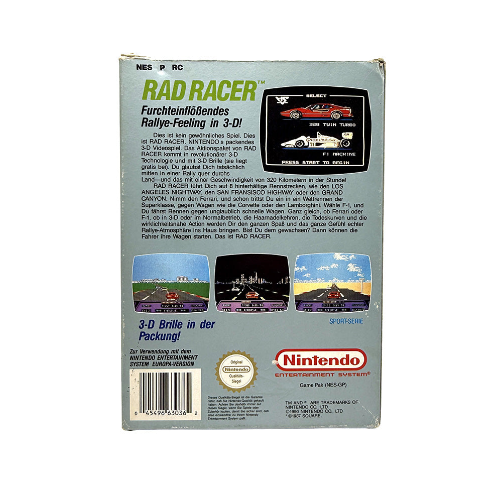 Rad Racer Nintendo NES
