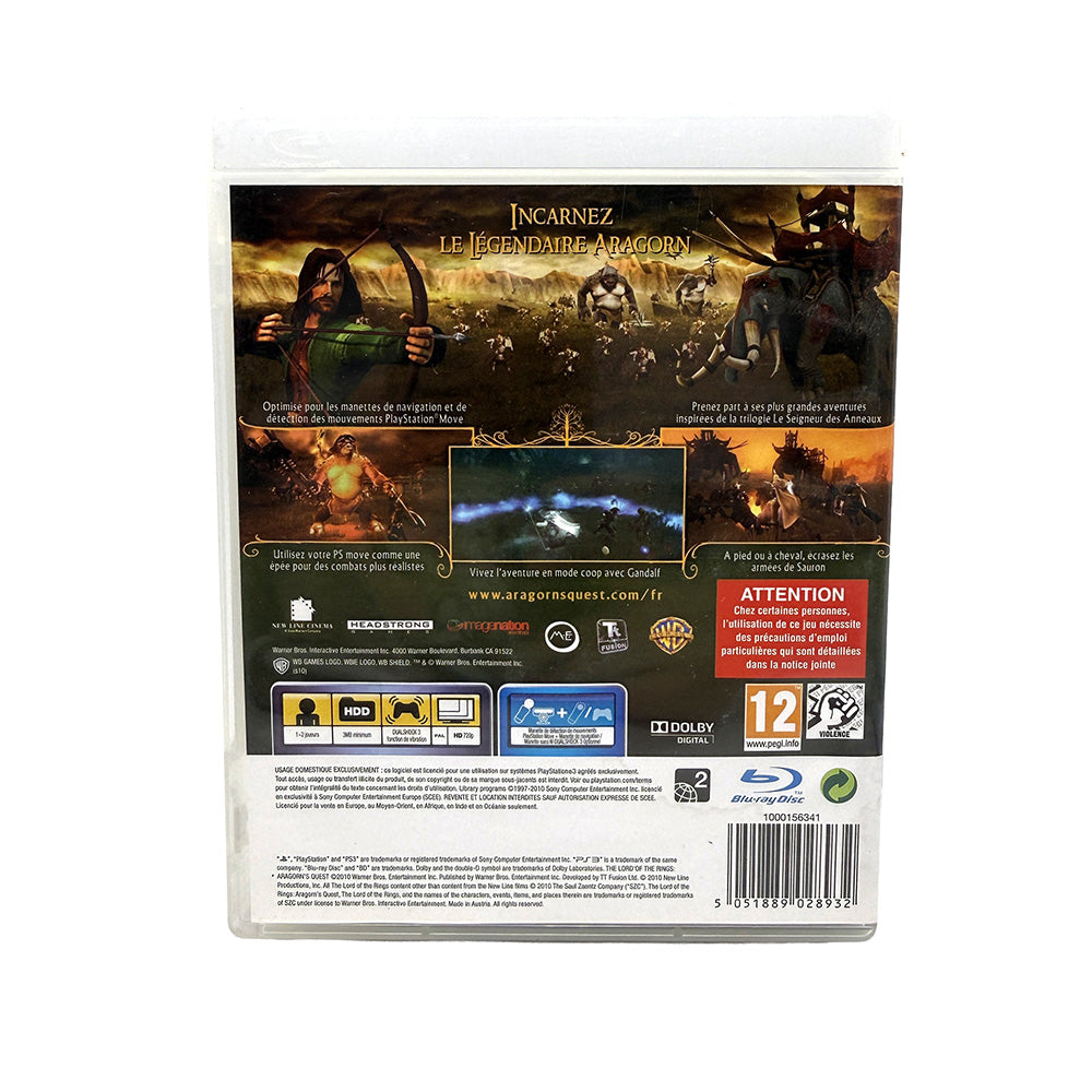 Le Seigneur des Anneaux La Quête d'Aragorn Playstation 3