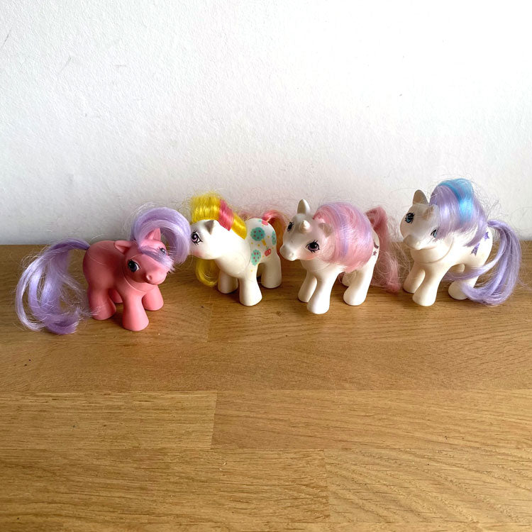 Lot de 4 figurines My Little Pony G1 (1984) Hasbro