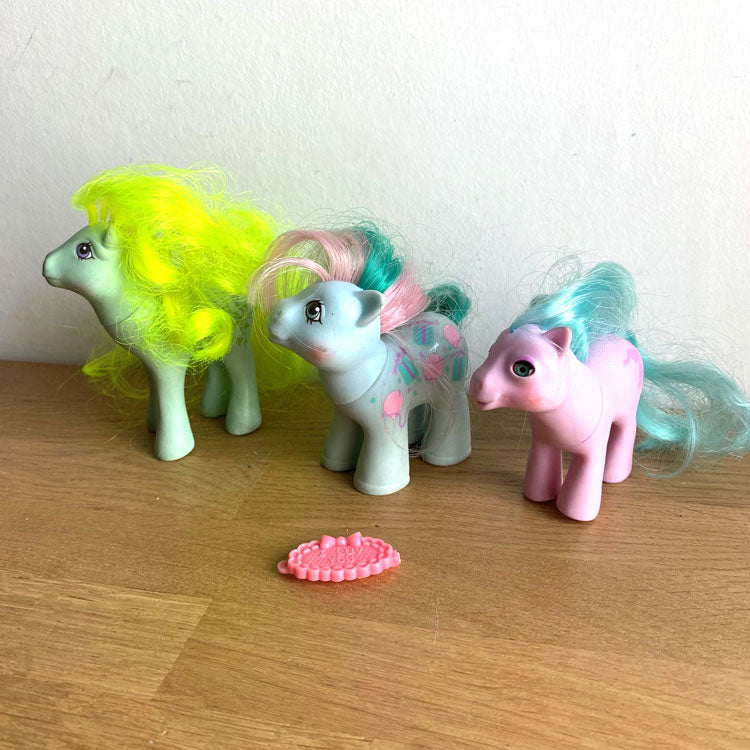 Lot de 3 figurines My Little Pony G1 (1986) Hasbro