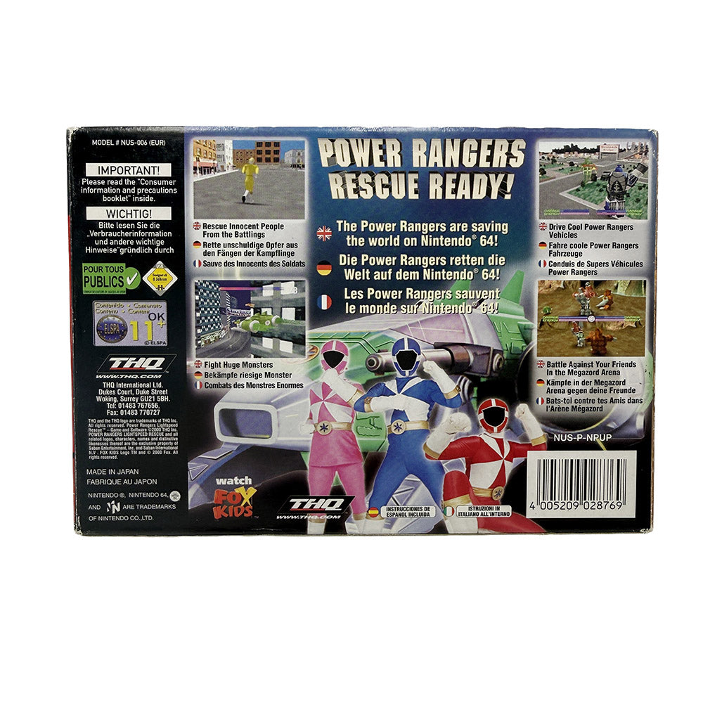 Power Rangers Lightspeed Rescue Nintendo 64