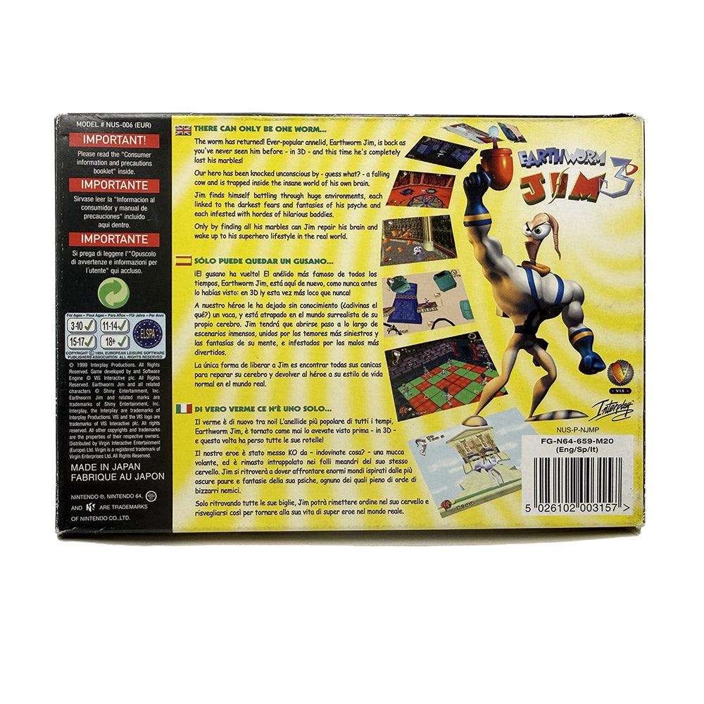Earthworm Jim 3D Nintendo 64