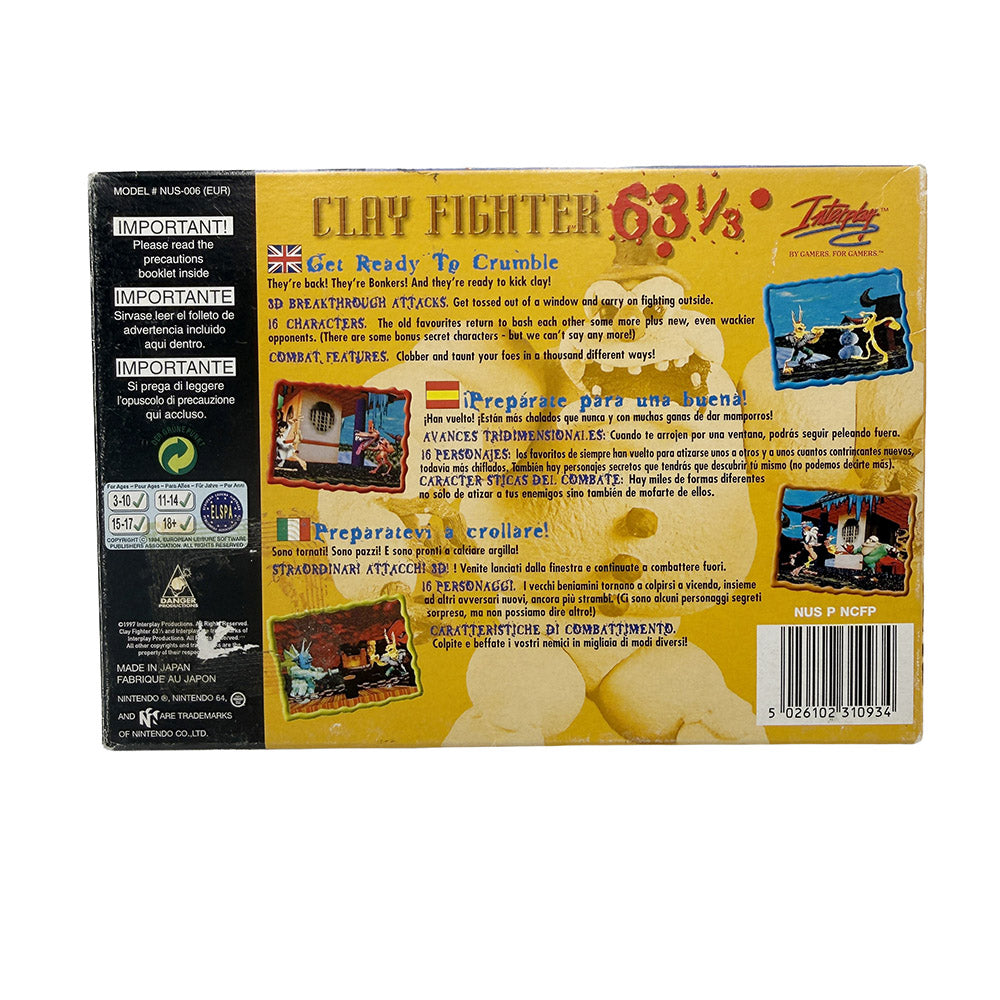 ClayFighter 63 1/3 Nintendo 64
