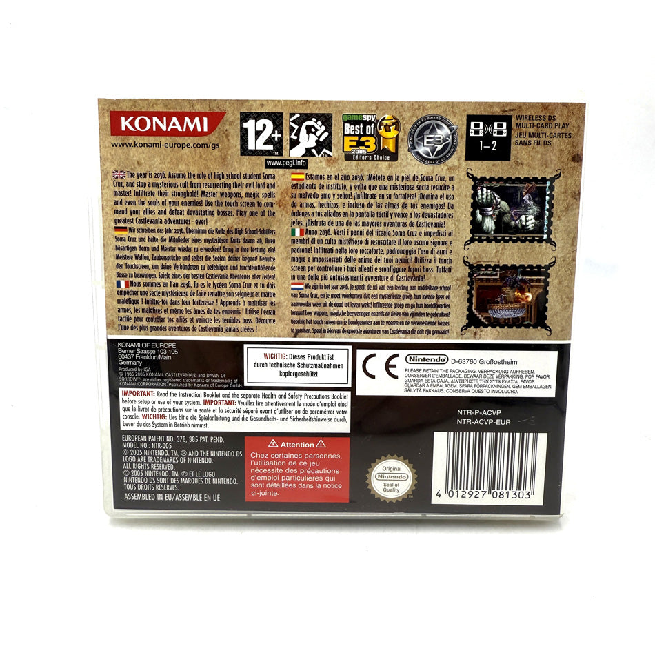 Castlevania Dawn Of Sorrow Nintendo DS